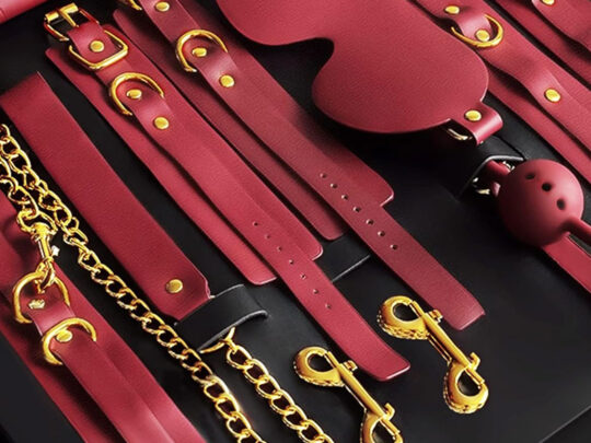 Leather Bondage Restraint Set